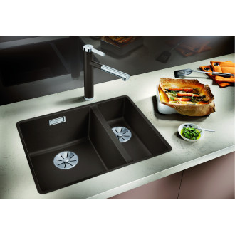 Blanco SUBLINE 340/160 U InFino Silgranit aluminium bez táhla dřez vlevo