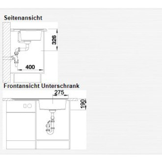 Blanco ZENAR XL 6 S-F InFino Silgranit aluminium dřez vpravo s exc. bez přísl.