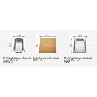 Blanco ZENAR XL 6 S-F DFG InFino Silgranit jasmín dřez vpravo s exc.+deska dřevo