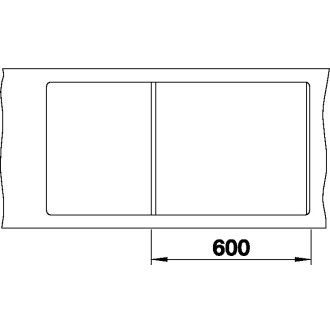Blanco ZENAR XL 6 S-F DFG InFino Silgranit jasmín dřez vpravo s exc.+deska dřevo