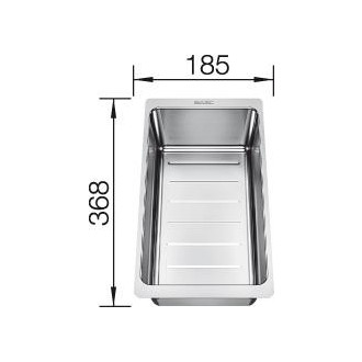 Blanco AXIA III 6 S InFino Silgranit aluminium sklen.kráj.deska dřez vlevo s exc.