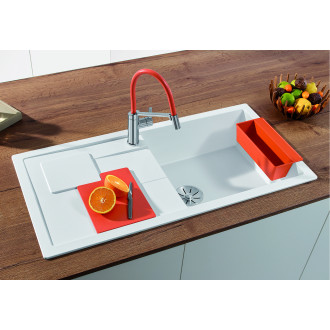 Blanco SITY XL 6 S InFino Silgranit bílá dřez vpravo přísl. orange