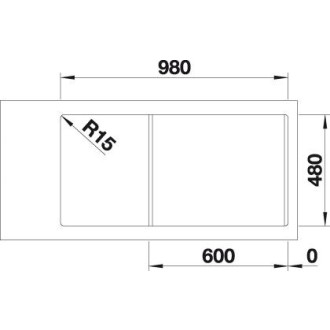 Blanco SITY XL 6 S InFino Silgranit bílá dřez vpravo přísl. orange