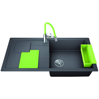 Blanco SITY XL 6 S InFino Silgranit šedá skála dřez vpravo přísl. kiwi