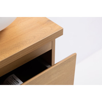 CERANO - Koupelnová skříňka Carole s deskou pod umyvadlo - 36 mm - dub medový - 61x49,8x46,5 cm