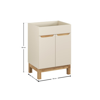 Szafka pod umywalkę 60cm 2 drzwi