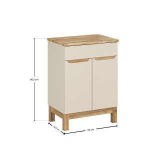 Comad SET-BAC B NAT WOTAN 60CM Koupelnová sestava 60 cm s deskou