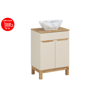 Zestaw meblowy 60cm z blatem i umywalką nablatową Pati