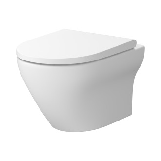 Cersanit Set B572 Larga mísa závěsná ovál, sedátko bílá S701-608