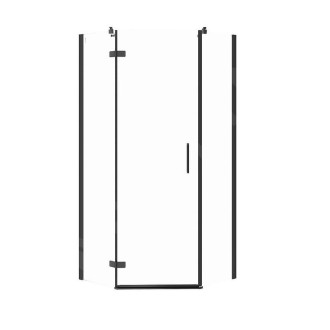 Cersanit Jota sprchový kout L černá čiré sklo 90x90x195 S160-016