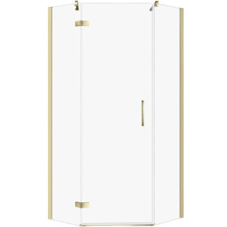 Cersanit Jota sprchový kout L zlatá čiré sklo 80x80x195 S160-018