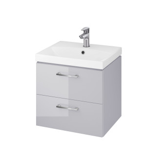 Skříňka Cersanit Lara 50 s umyvadlem City šedá set 968 DSM, S801-215-DSM