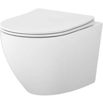WC mísa Cersanit Desse závěsná vortex sedátko duroplast set C502, S4024-001