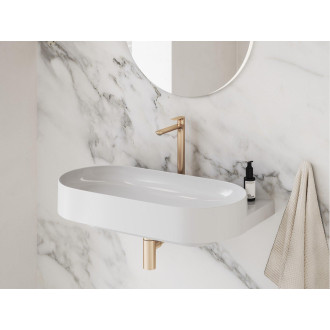 Umyvadlová stojánková baterie Eleganta EL 015.00 (EL 015.60RGB Umyvadlová stojánková baterie 335 mm bez výpusti, Rose Gold Brushed)