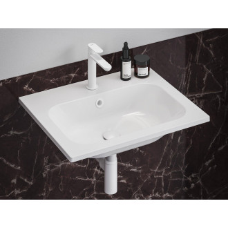 Umyvadlová stojánková baterie Eleganta BeCool EL 012.01 (EL 012.11WV Umyvadlová stojánková baterie BeCool 170 mm bez výpusti, White Velvet)