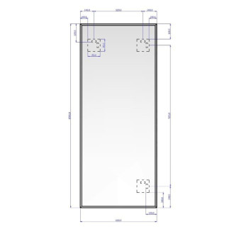 Zrcadlo obdélník 120/60 fazeta (Crystal)