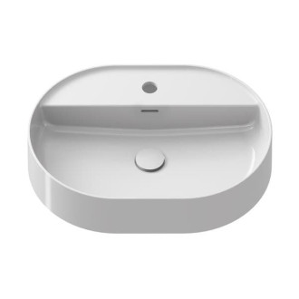 Umyvadlo Ceramic Slim Shelf O (Umyvadlo Ceramic Slim Shelf O 55, s otvorem pro baterii, s přepadem, bílá)