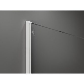 Mexen Kioto Sprchová zástěna 120 x 40 cm, černý rám, bílá - 800-120-212-20-70-040