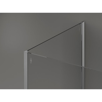 Mexen Kioto Sprchová zástěna 110 x 80 cm, průhledná, chrom - 800-110-212-01-00-080