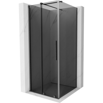 Mexen Velar posuvný sprchový kout 120 x 120 cm, grafit, kartáčovaná pistole gray - 871-120-120-41-66