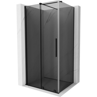 Posuvný sprchový kout Mexen Velar 110 x 85 cm, grafit, černá - 871-110-085-41-70