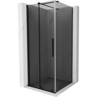 Posuvný sprchový kout Mexen Velar 120 x 120 cm, grafit, černá - 871-120-120-41-70