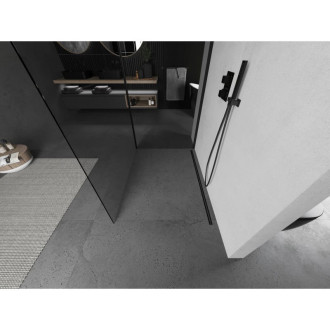 Mexen Kioto Sprchová zástěna 95 x 90 cm, průhledná, černá - 800-095-212-70-00-090