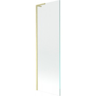 Vanová zástěna Mexen Next L s jedním křídlem 60 x 150 cm, průhledná, kartáčované zlato - 895-060-000-03-00-55