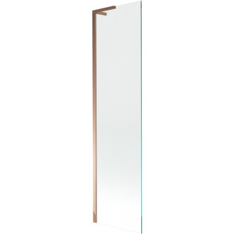 Vanová zástěna Mexen Next L s jedním křídlem 50 x 150 cm, průhledná, růžové zlato - 895-050-000-03-00-60
