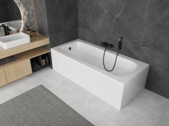 Mexen Vega obdélníková vana 150 x 70 cm s pláštěm, bílá - 55011507000X