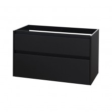 Mereo Opto koupelnová skříňka, spodní, černá, 2 zásuvky, 1010x580x458 mm CN942S