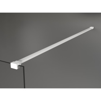 Mexen Kioto Sprchová zástěna 120 x 110 cm, černý rám, bílá - 800-120-212-20-70-110