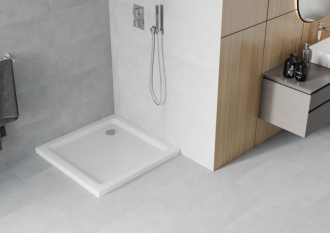 Mexen slim čtvercová sprchová vanička 70 x 70 cm, bílá - 40107070