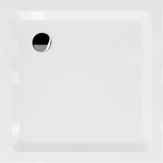 Mexen slim čtvercová sprchová vanička 70 x 70 cm, bílá - 40107070