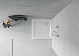 Mexen slim čtvercová sprchová vanička 90x90 cm, bílá - 40109090