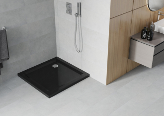 Mexen slim čtvercová sprchová vanička 80 x 80 cm, černá - 40708080