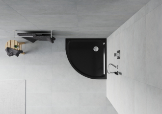 MEXEN Sprchová vanička Black 90x90, 41709090