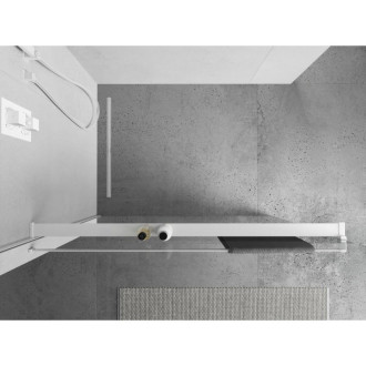 Sprchová polička Mexen s věšákem na ručníky, bílá - 800-02-20