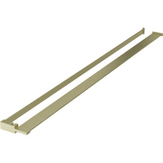 Sprchová polička Mexen s věšákem na ručníky, kartáčované zlato - 800-02-55