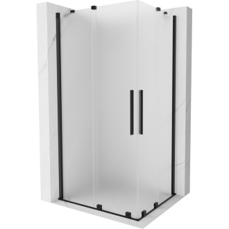 Mexen Velar Duo posuvný sprchový kout 100 x 90 cm, matná, černá - 871-100-090-32-70