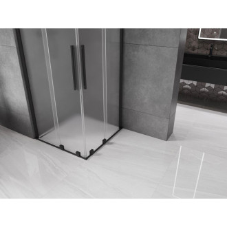 Mexen Velar Duo posuvný sprchový kout 100 x 100 cm, matná, černá - 871-100-100-32-70