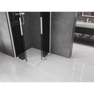 Mexen Velar Duo posuvný sprchový kout 80 x 80 cm, grafit, bílá - 871-080-080-42-20