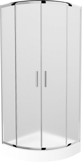 Sprchový kout Mexen RIO 70x70 cm, mráz, chrom + vanička Rio, bílá 863-070-070-01-20-4710