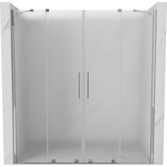 Posuvné sprchové dveře Mexen Velar Duo 180 cm, matné, chrom - 871-180-000-32-01