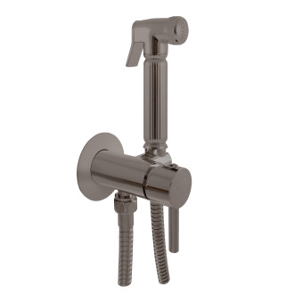 RAV SLEZÁK SEINA Baterie bidetová s kovovou sprchou metal grey - kartáčovaná SE843/1MGK