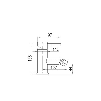 SEINA - Bidetová baterie s výpustí, Zlatá růžová - lesklá SE945.0KZRL, RAV Slezák