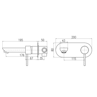 RAV SLEZÁK SEINA Baterie umyvadlová vestavěná zlatá růžová - kartáčovaná SE935ZRK