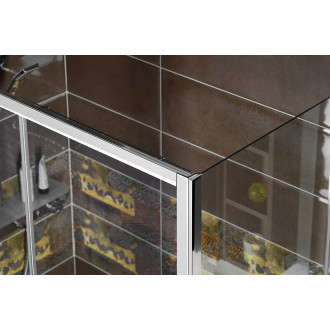 DEEP sprchové dveře posuvné 1100x1500mm, čiré sklo