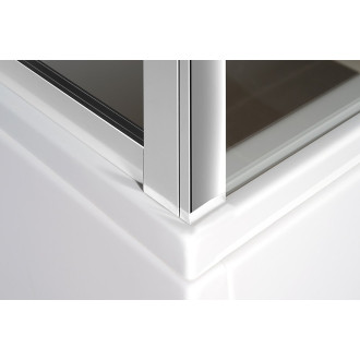 DEEP sprchové dveře posuvné 1100x1500mm, čiré sklo