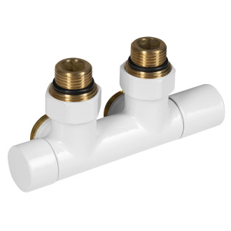R-START připojovací sada ventilů pro středové připojení, bílá